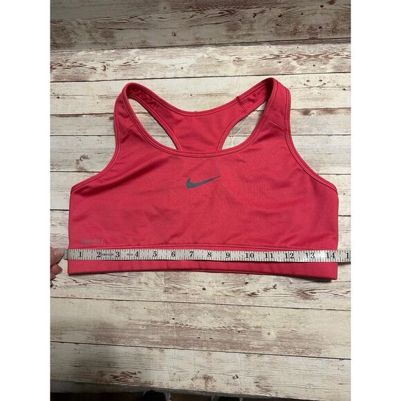 Nike Dri Fit Sports Bra Size Medium Pink Athletic Workout Athleisure Yoga - Picture 3 of 3